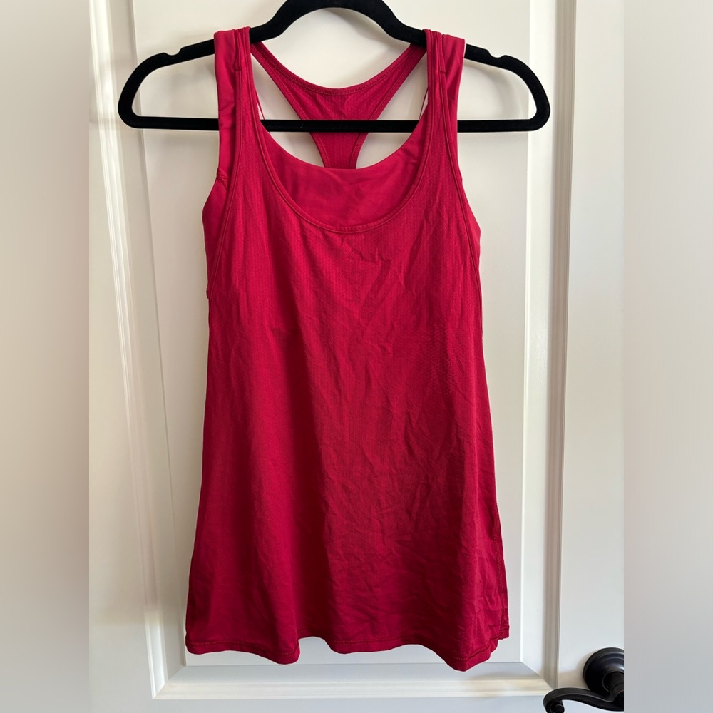 Lululemon All Sport Support Tank - Cranberry